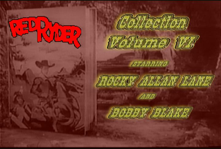Allan Lane Red Ryder Collection VI ~ 1 DVD ~ 3 Great Westerns